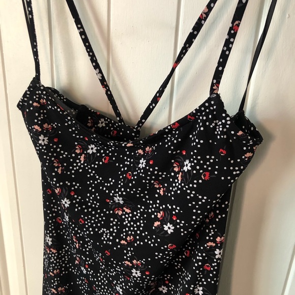 H&M Divided Black Floral Strap Dress - Picture 3 of 6